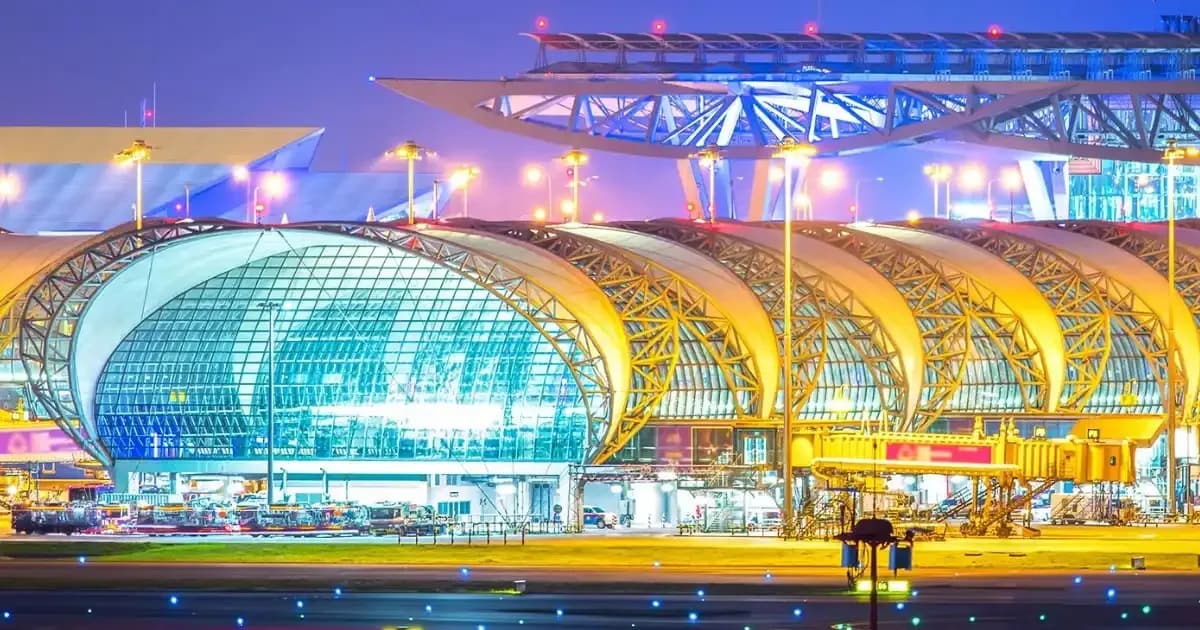 Suvarnabhumi Airport Bangkok terminal building